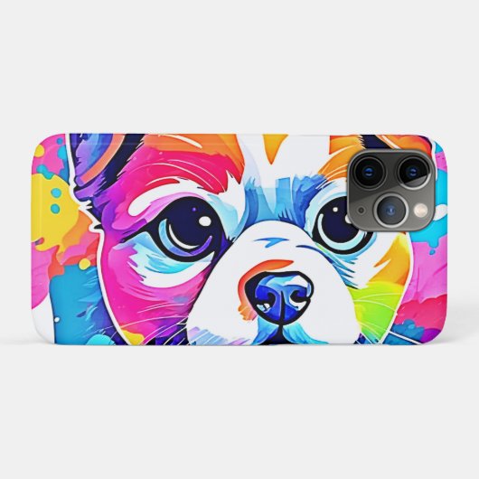 Rainbow Puppy Art Design Case-Mate iPhone Case (Achterkant (horizontaal))