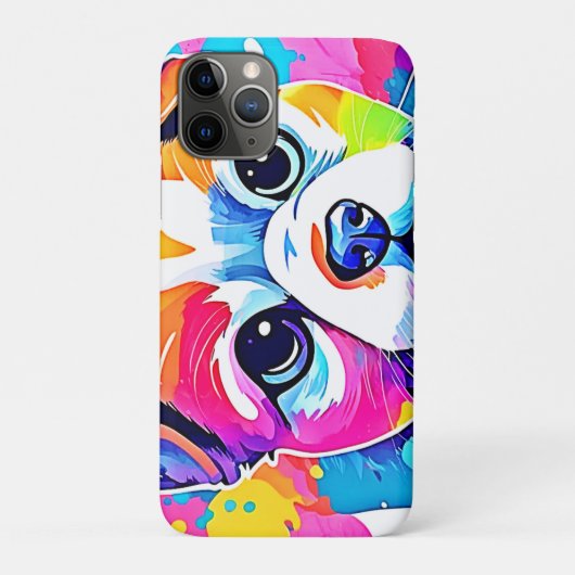 Rainbow Puppy Art Design Case-Mate iPhone Case (Achterkant)