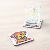 Rainbow Puppy Love Bier Onderzetter (Rechterzijde)
