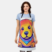 Rainbow Puppy Love Schort (Gedragen)