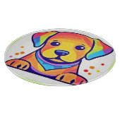 Rainbow Puppy Love Snijplank (Hoek)