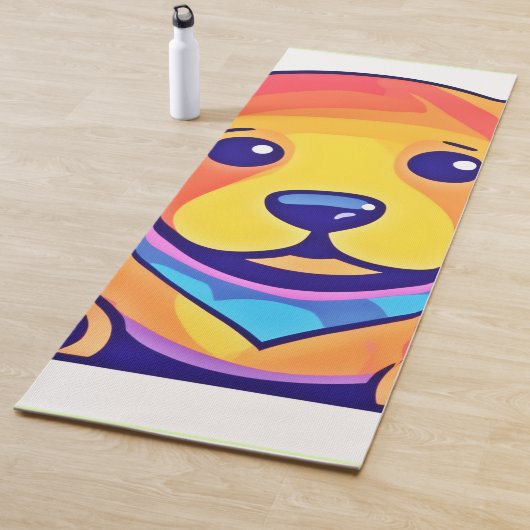 Rainbow Puppy Love Yogamat (In situ)