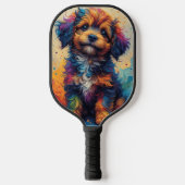 Rainbow Puppy Pickleball Paddle (Voorkant)