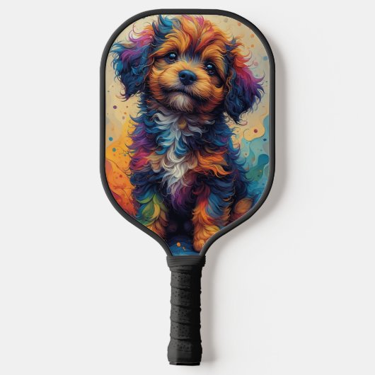 Rainbow Puppy Pickleball Paddle (Achterkant)