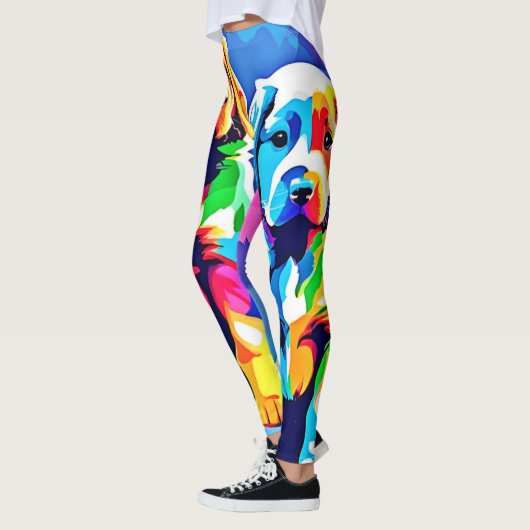 Rainbow Pups: een speels duo Leggings (Links)