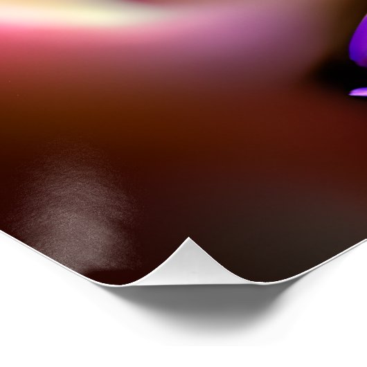 Rainbow Queen Glow Haar Zwart Melanine Afro Perfect Poster (Hoek)