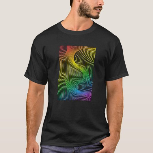 Rainbow Queer Lesbisch Gay T-shirt (Voorkant)