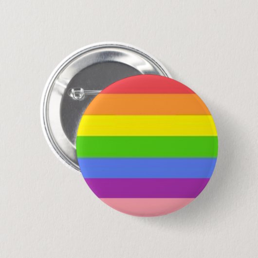 Rainbow Queer Pride Button (Voorkant /achterkant)