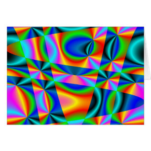 Rainbow quilt ~ Card