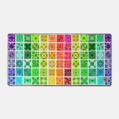 Rainbow Quilt Desk Mat (Voorkant)