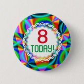 Rainbow Quilt  leeftijd Ronde Button 5,7 Cm (Voorkant)