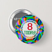 Rainbow Quilt  leeftijd Ronde Button 5,7 Cm (Voorkant /achterkant)