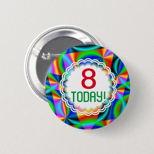 Rainbow Quilt  leeftijd Ronde Button 5,7 Cm (Voorkant /achterkant)