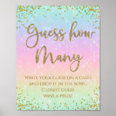 Rainbow Raad hoeveel Baby shower er speelt Poster (Voorkant)