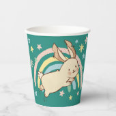 Rainbow Rabbit Paper Cups Papieren Bekers (Voorkant)