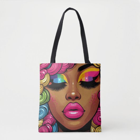 Rainbow Radiance-Canvas tas (Voorkant)