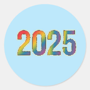 Rainbow Radiance: editie 2025 Ronde Sticker