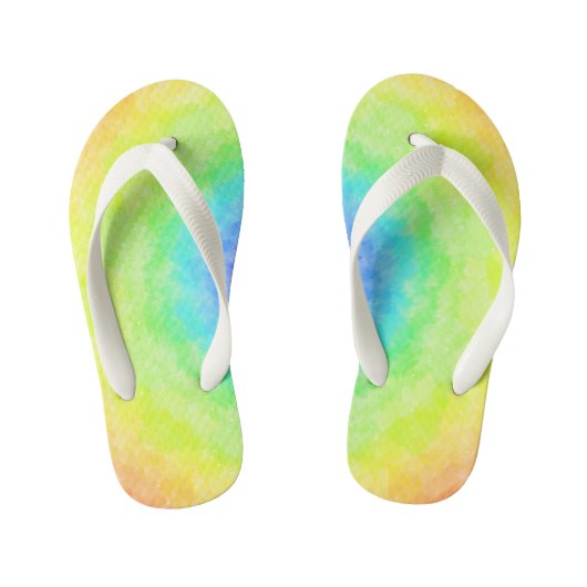 Rainbow Radiance Kinder Teenslippers (Voetbed)