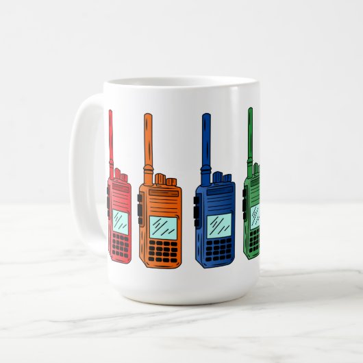 Rainbow Radio Koffiemok (Voorkant links)