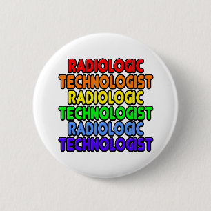 Rainbow Radiologic Technoloog Ronde Button 5,7 Cm