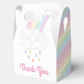 Rainbow Raindrop Baby shower Sprinkle Bedankdoosjes (Geopend)