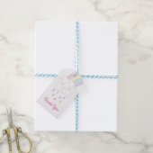 Rainbow Raindrop Baby shower Sprinkle Cadeaulabel (Met Touw)
