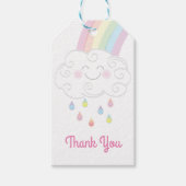 Rainbow Raindrop Baby shower Sprinkle Cadeaulabel (Voorkant)
