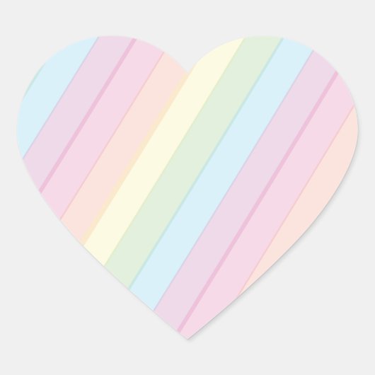 Rainbow Raindrop Baby shower Sprinkle Hart Sticker (Voorkant)