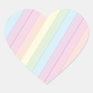 Rainbow Raindrop Baby shower Sprinkle Hart Sticker