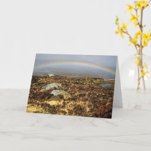 Rainbow Rannoch Moor Briefkaart (Gele Bloem)