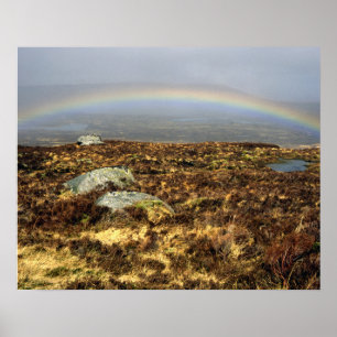 Rainbow Rannoch Moor Briefkaart Poster