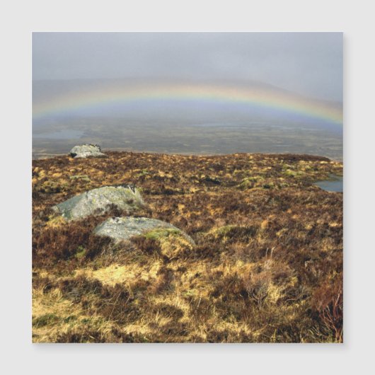 Rainbow Rannoch Moor Briefkaart Poster (Voorkant)