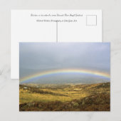 Rainbow Rannoch Moor Scotland Briefkaart (Voorkant / Achterkant)