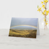 Rainbow Rannoch Moor Scotland Briefkaart (Gele Bloem)
