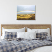 Rainbow Rannoch Moor Scotland Briefkaart Phot Canvas Afdruk (Insitu (Slaapkamer))