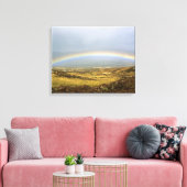 Rainbow Rannoch Moor Scotland Briefkaart Phot Canvas Afdruk (Insitu (Woonkamer))