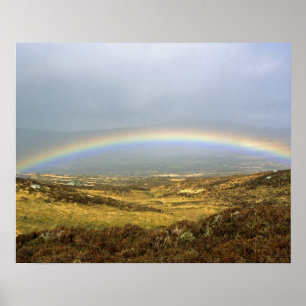 Rainbow Rannoch Moor Scotland Briefkaart Poster