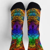 "Rainbow Raptor Print" Sokken (Top)