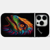 Rainbow Raptor's Gaze Case-Mate iPhone Case (Achterkant (horizontaal))