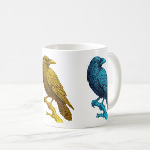 Rainbow Raven Mug Art Koffiemok