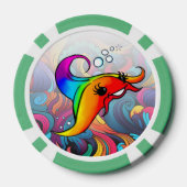 Rainbow Ray Poker Chip (Achterkant)