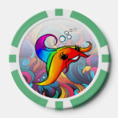Rainbow Ray Poker Chip (Voorkant)