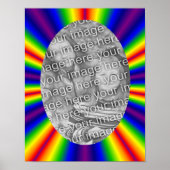 Rainbow Rays Lijst Creëer Uw eigen foto Poster (Voorkant)