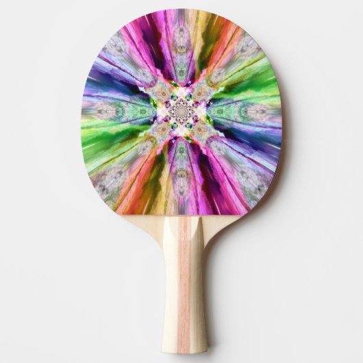 Rainbow Rays Ping Pong Paddle Tafeltennisbatje (Voorkant)