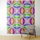 Rainbow Rays Tapestry Wandkleed (In situ)