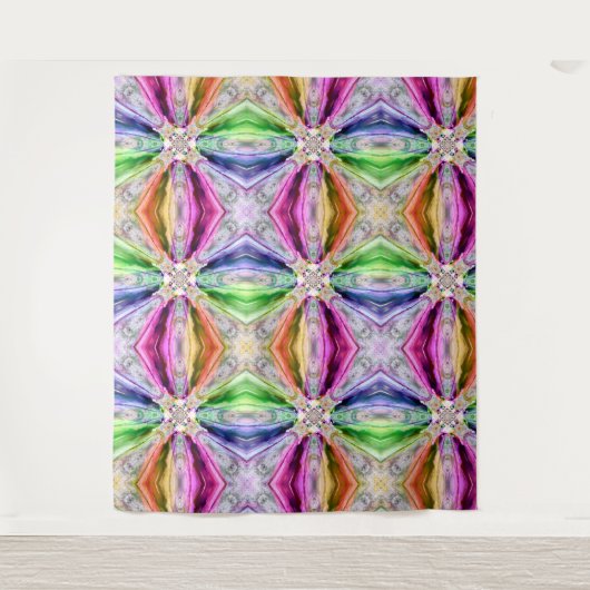 Rainbow Rays Tapestry Wandkleed (Voorkant)