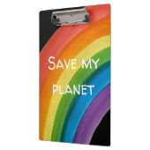 RAINBOW Red mijn planeet (aanpasbaar) Klembord (Links)