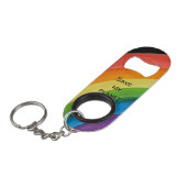 RAINBOW Red mijn planeet (aanpasbaar) Mini Flessenopener (Voorkant Gekanteld)