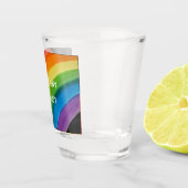 RAINBOW Red mijn planeet (aanpasbaar) Shot Glas (Rechts)