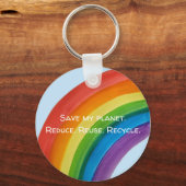 RAINBOW Red mijn planeet (aanpasbaar) Sleutelhanger (Voorkant)